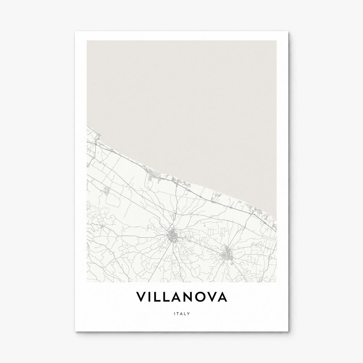 Villanova Map Poster, print only (unframed)