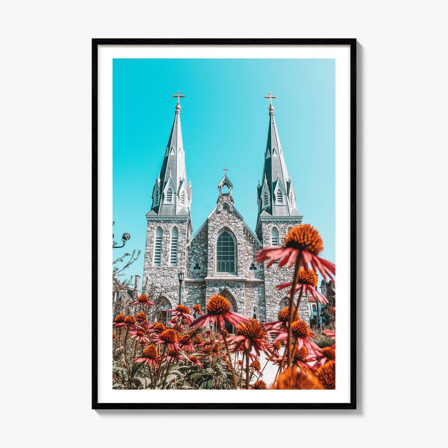 Villanova Photo Poster, framed poster mockup, white border