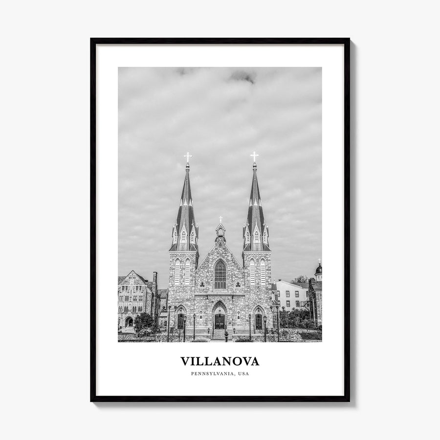 Villanova Classic Poster, framed poster mockup