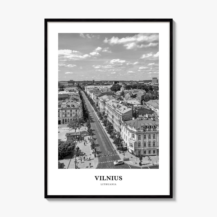 Vilnius Classic Poster, framed poster mockup