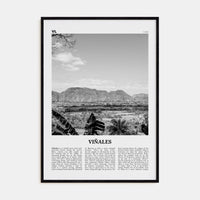 Viñales Poster Black Wood / 8x12 in Nbourhood Travel B&W Poster