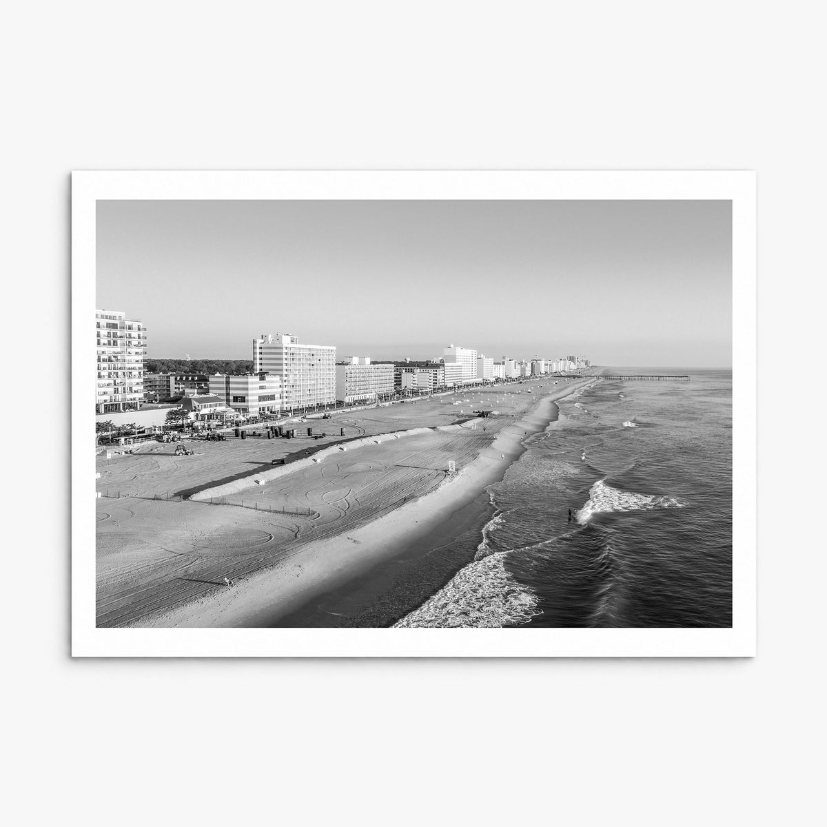 Virginia Beach Photo Poster, print only (unframed), white border