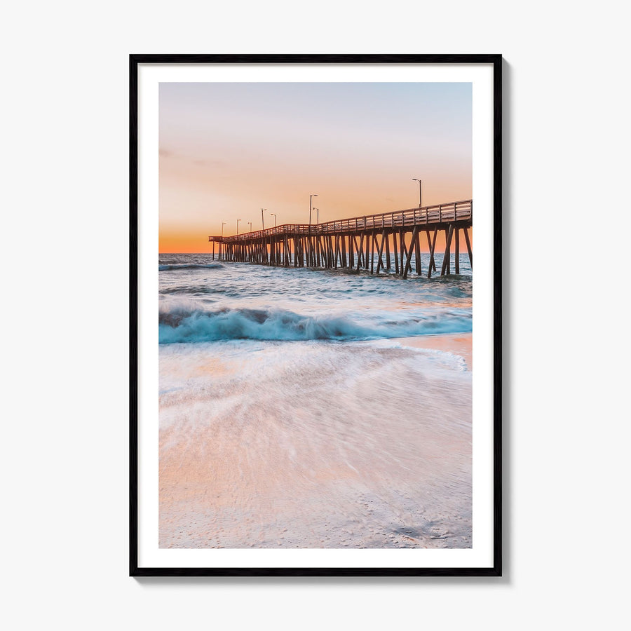 Virginia Beach Photo No 2 Poster, framed poster mockup, white border