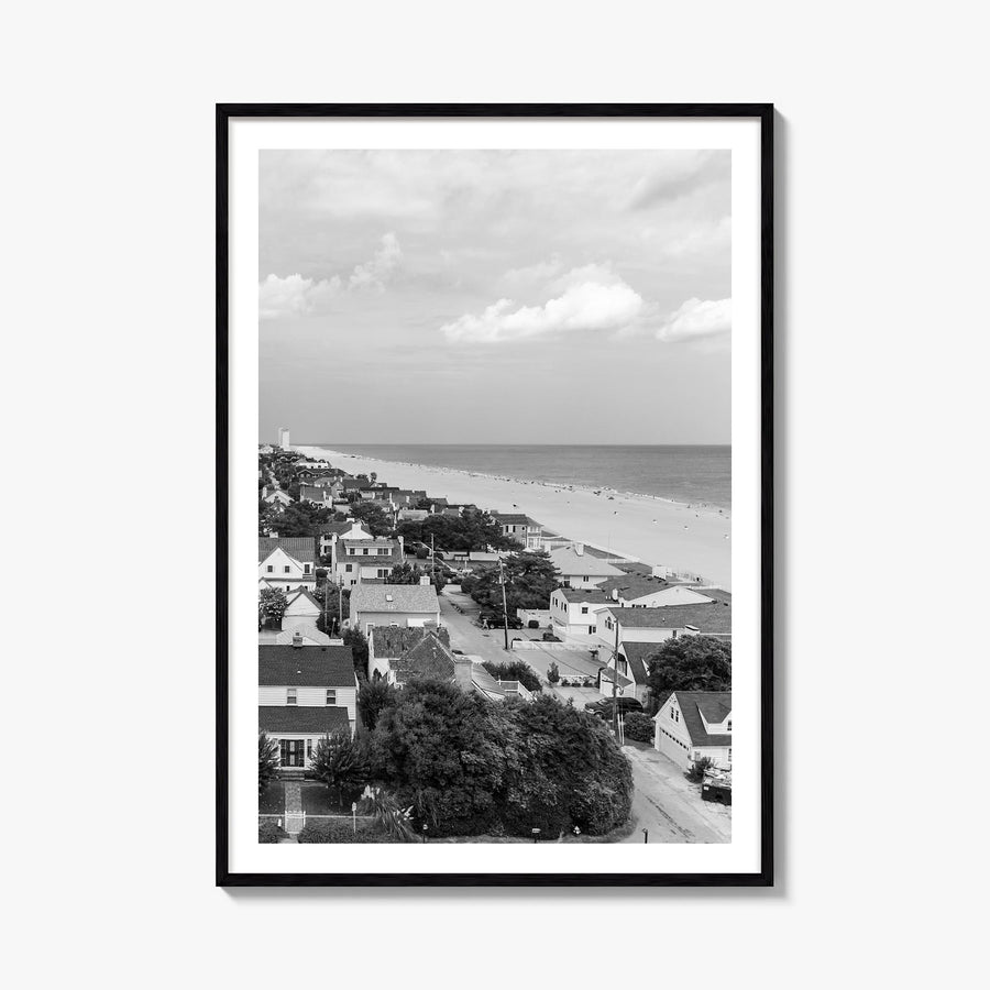 Virginia black & white photo poster of United States – vertical wall art, unframed print shown in interior mockup