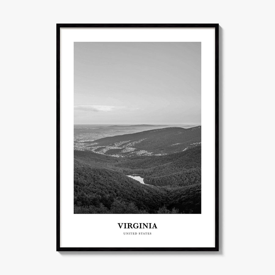 Virginia Classic No 2 Poster, framed poster mockup