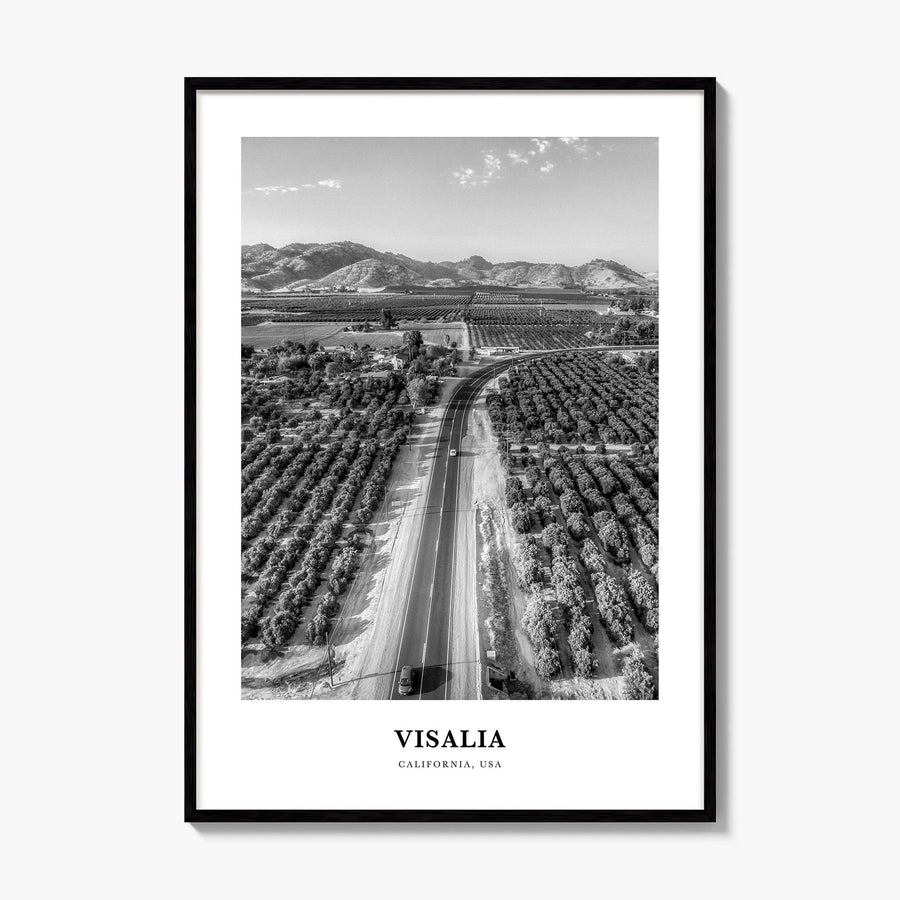 Visalia Classic Poster, framed poster mockup