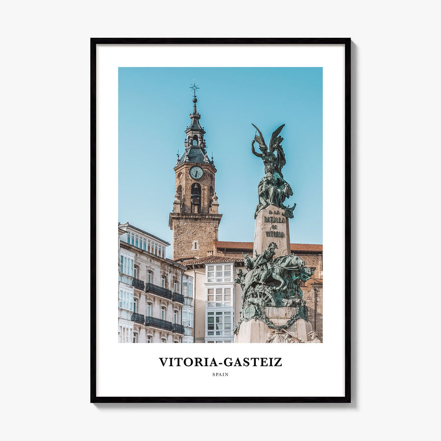 Vitoria-Gasteiz Classic Poster, framed poster mockup