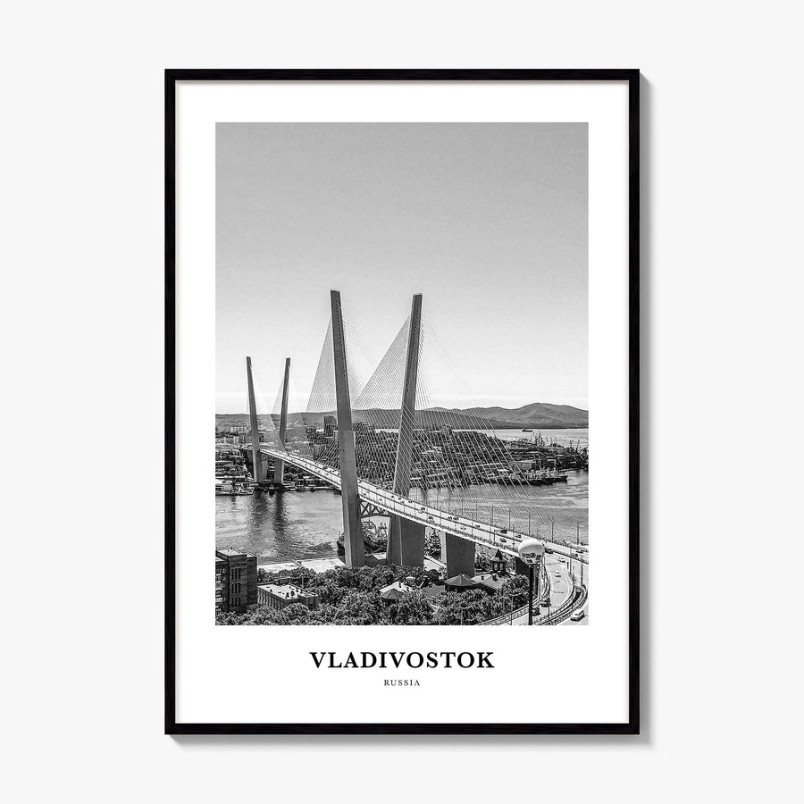 Vladivostok Classic Poster, framed poster mockup