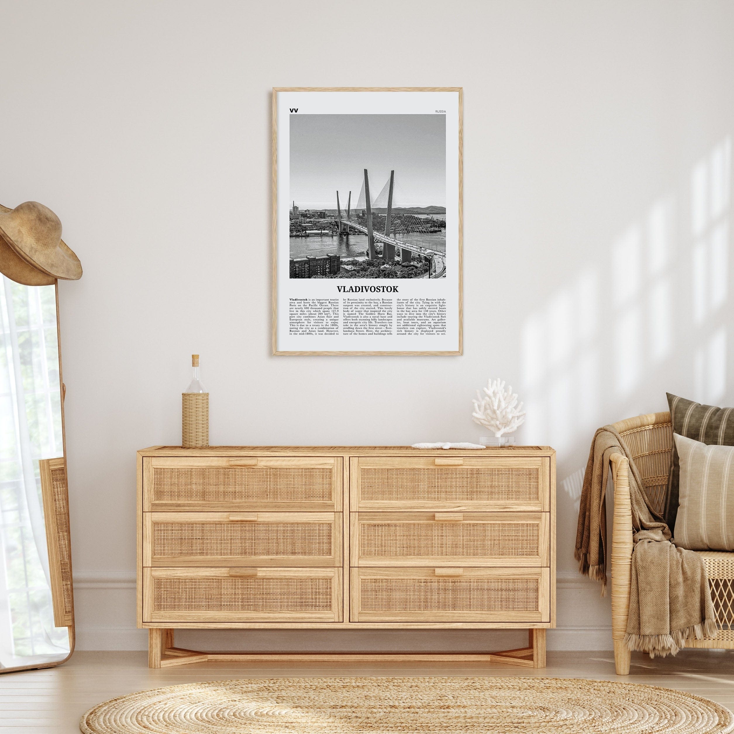 Vladivostok Poster Nbourhood Travel B&W Poster