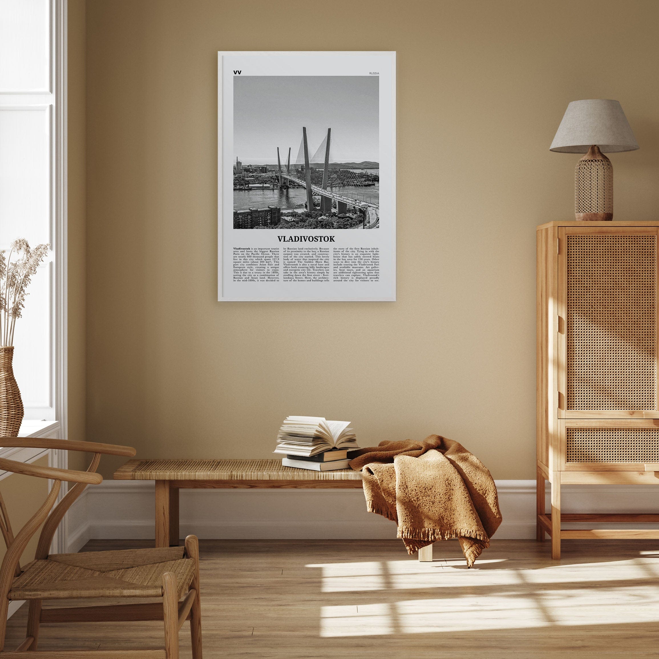 Vladivostok Poster Nbourhood Travel B&W Poster