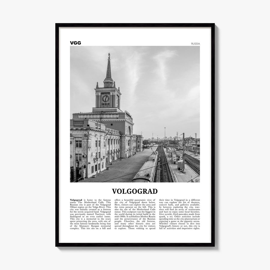 Volgograd Newspaper Poster, framed poster mockup