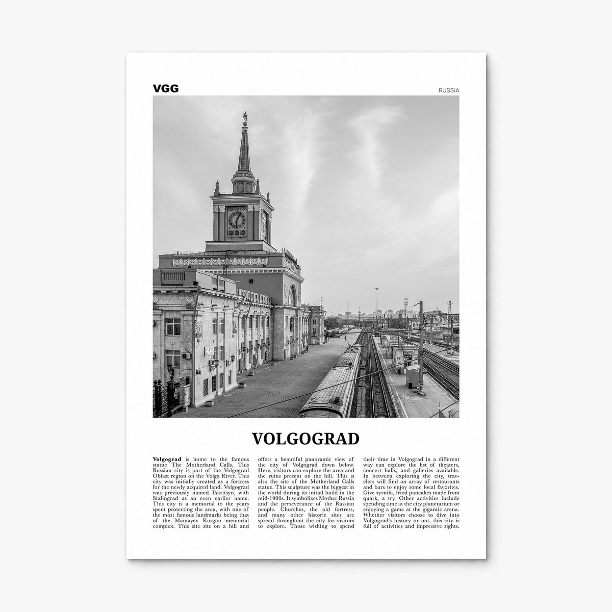 Volgograd Newspaper Poster, print only (unframed)