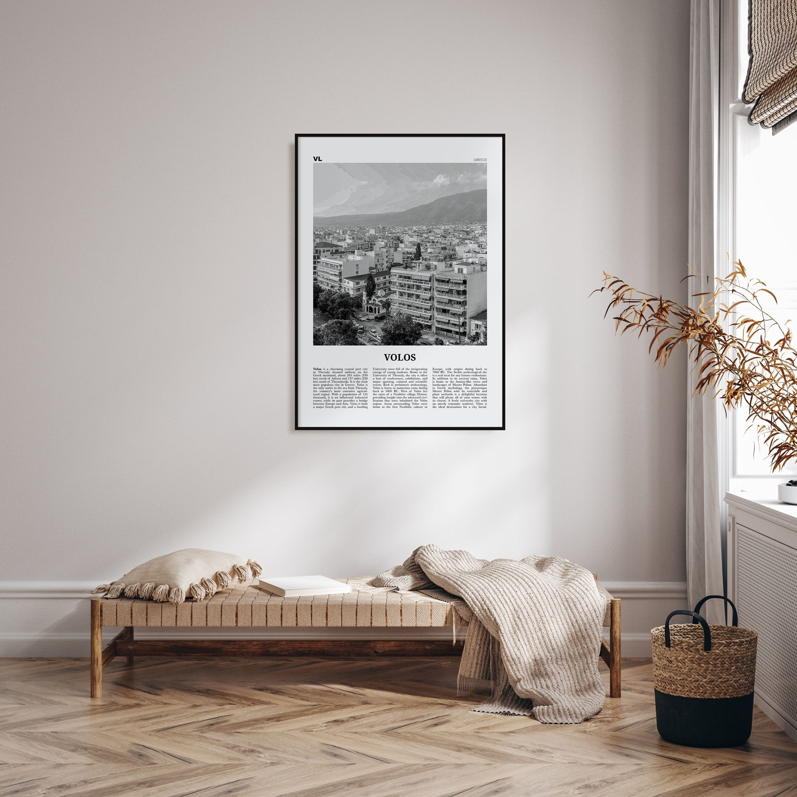 Volos Poster Nbourhood Travel B&W Poster