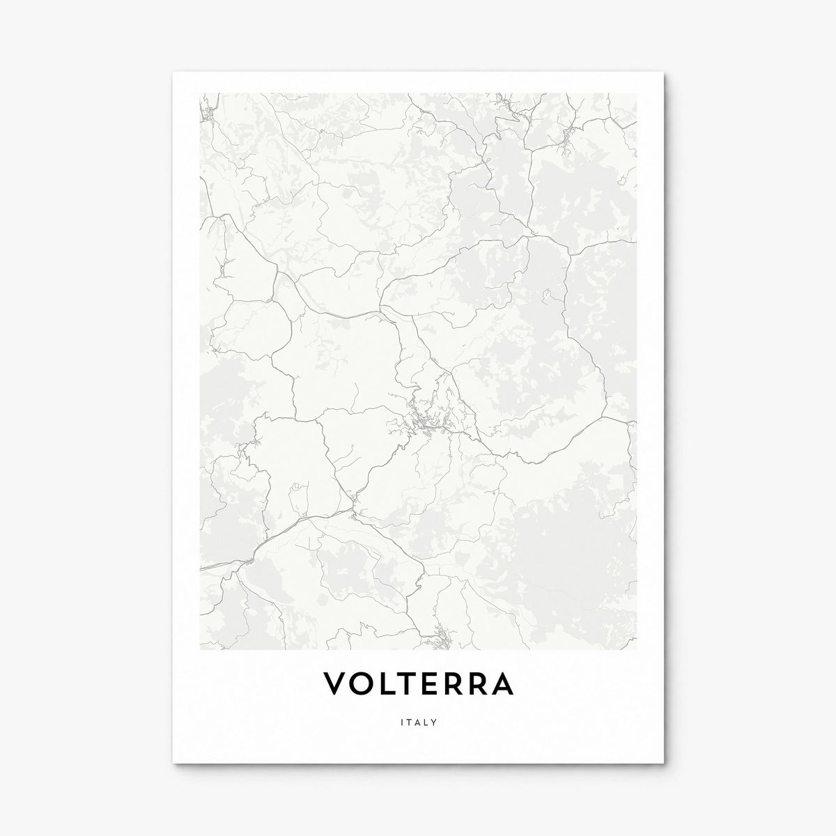 Volterra Map Poster, print only (unframed)