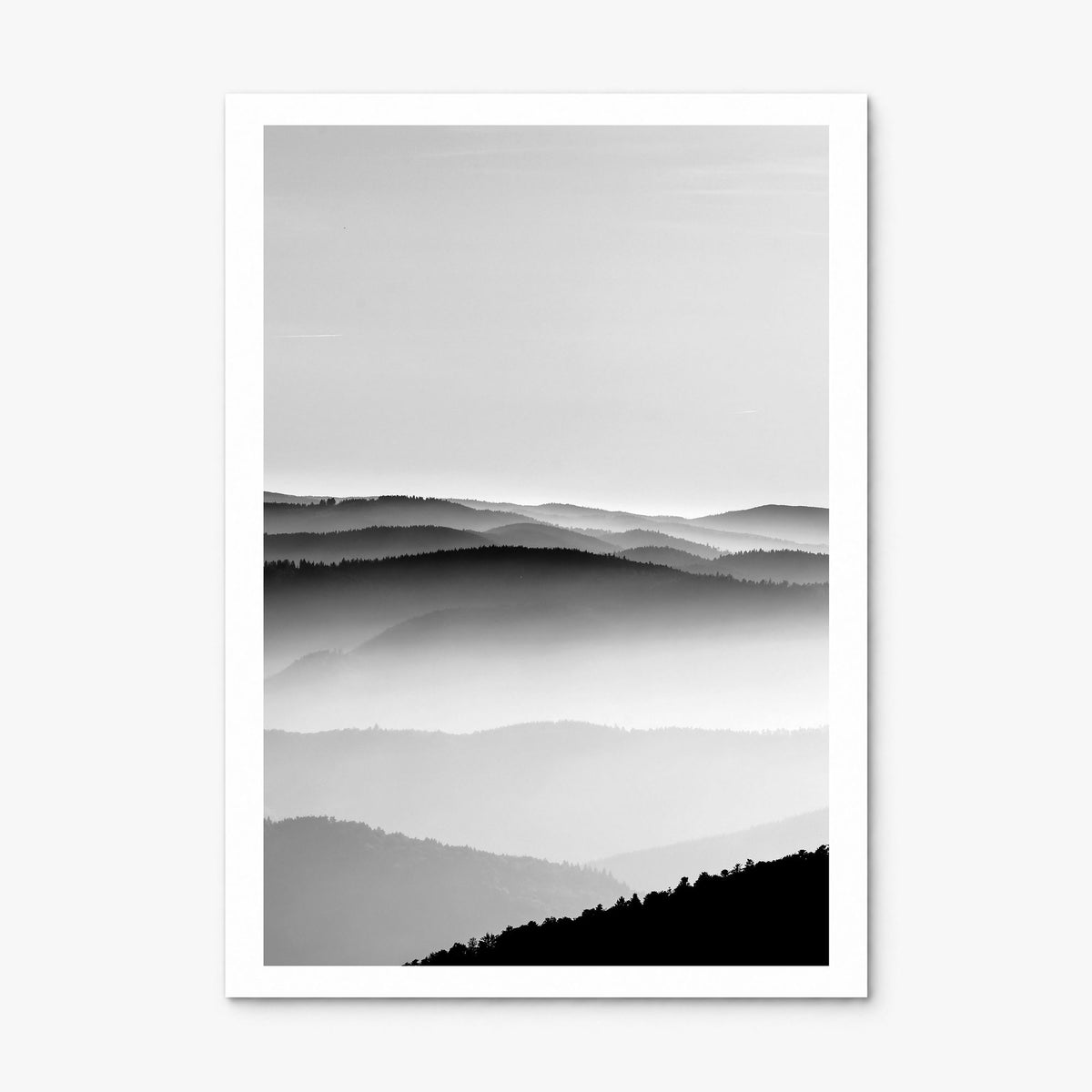 Vosges Mountains Photo Poster, print only (unframed), white border