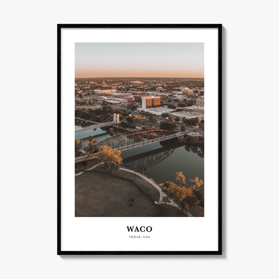 Waco Classic Poster, framed poster mockup