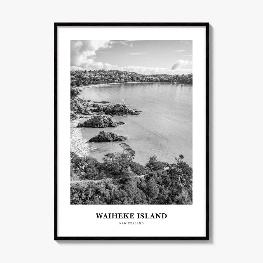 Waiheke Island Classic Poster, framed poster mockup