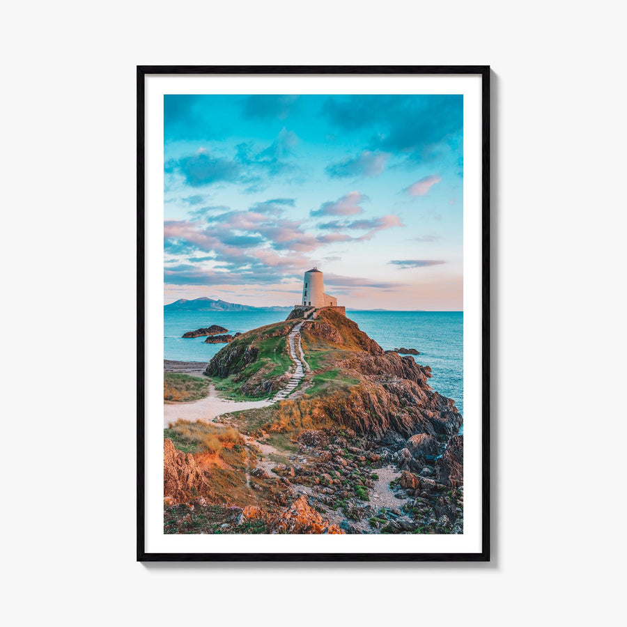 Wales colorful photo poster of United Kingdom – vertical wall art, unframed print shown in interior mockup