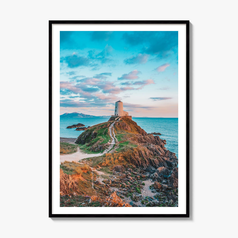 Wales Photo Poster, framed poster mockup, white border