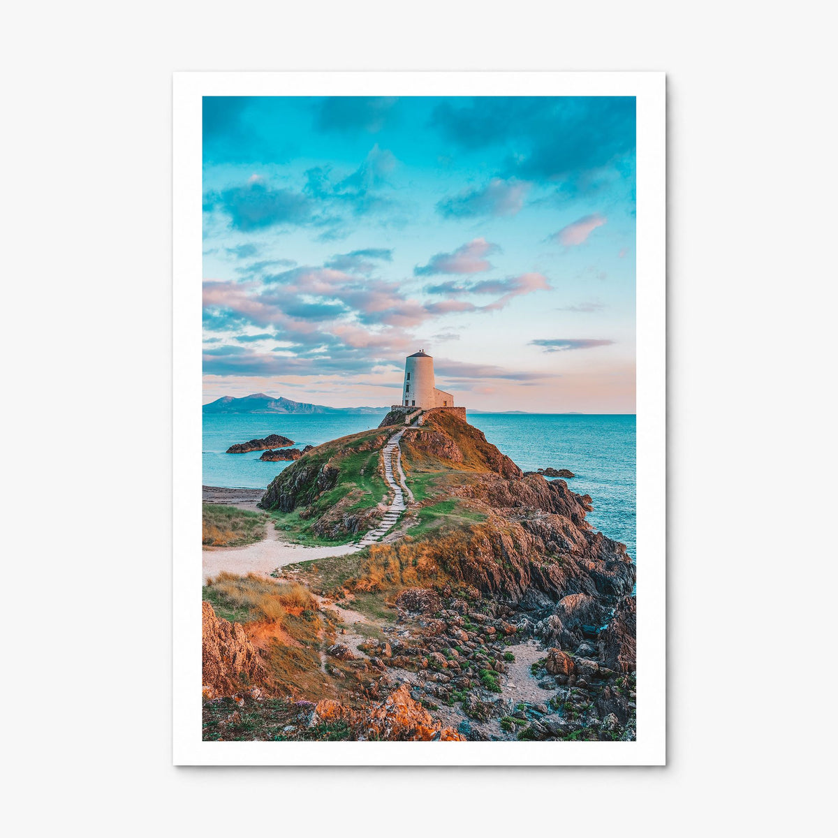 Wales Photo Poster, print only (unframed), white border