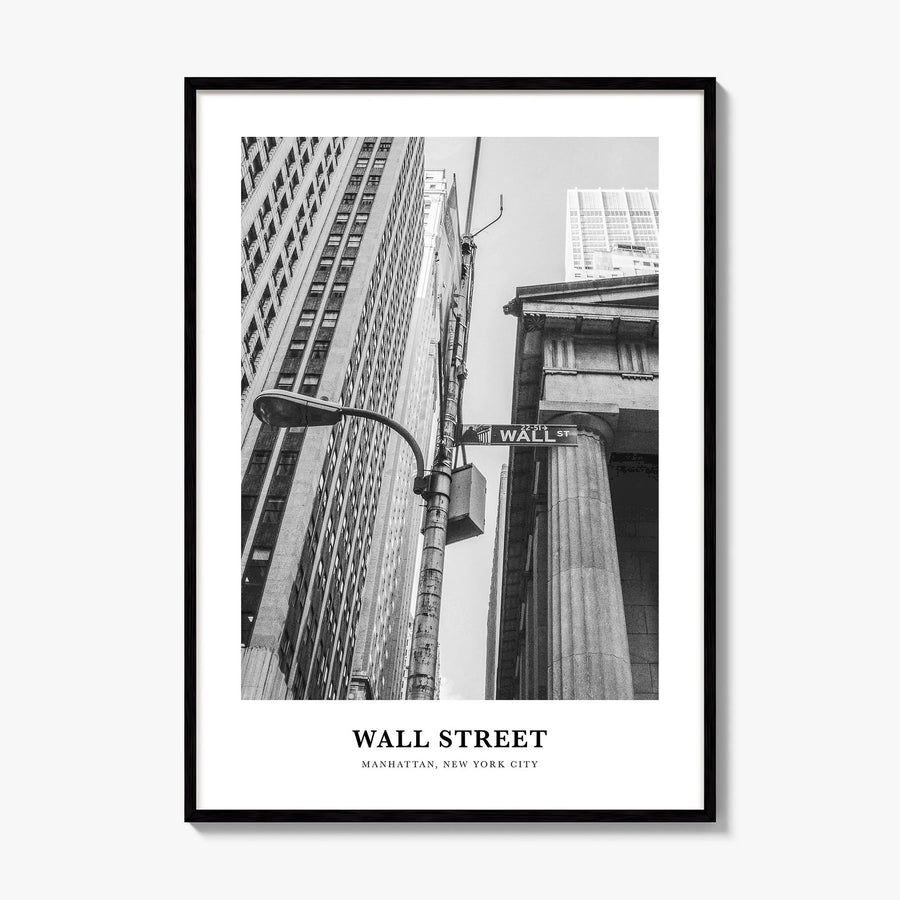 Wall Street Classic Poster, framed poster mockup