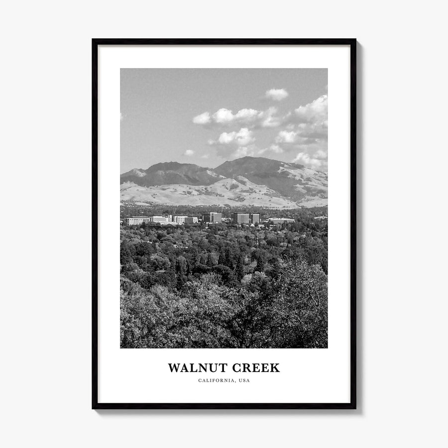 Walnut Creek Classic Poster, framed poster mockup