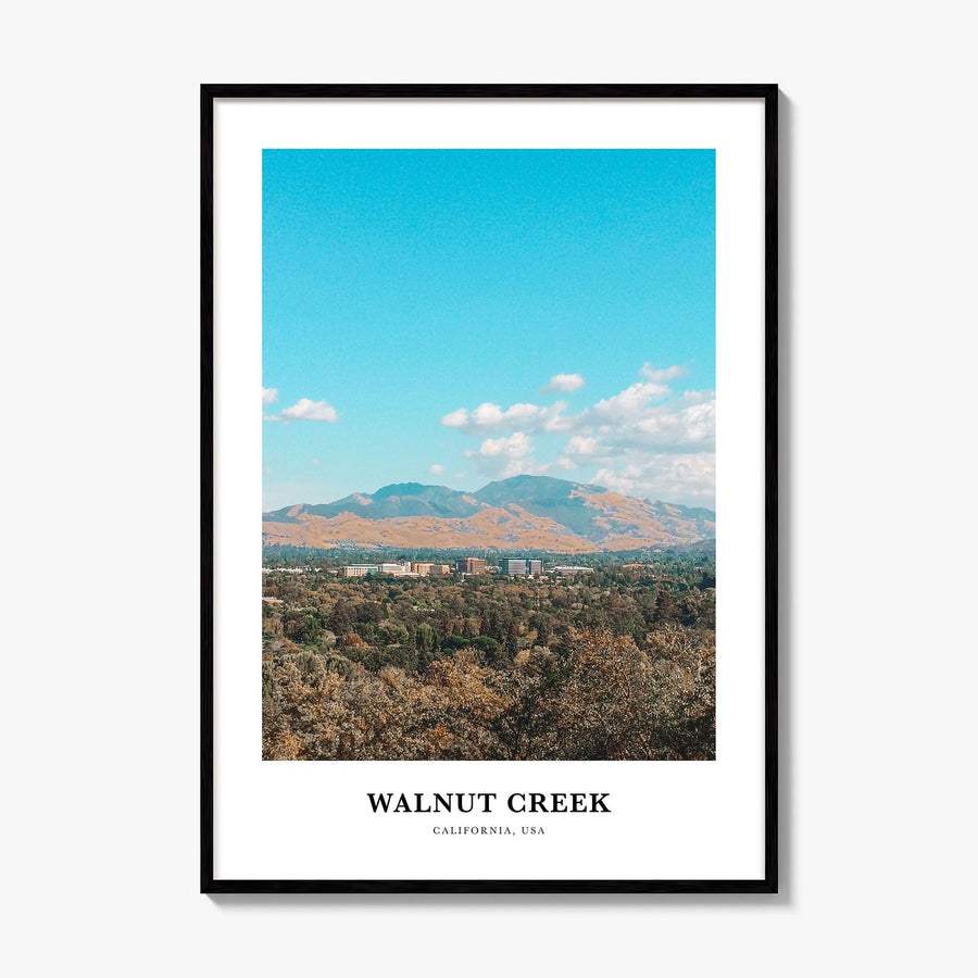 Walnut Creek Classic Poster, framed poster mockup