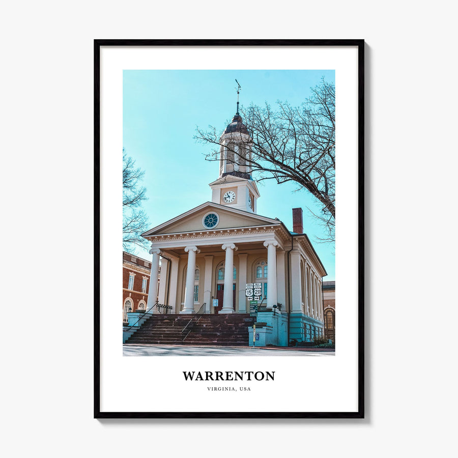 Warrenton Classic Poster, framed poster mockup