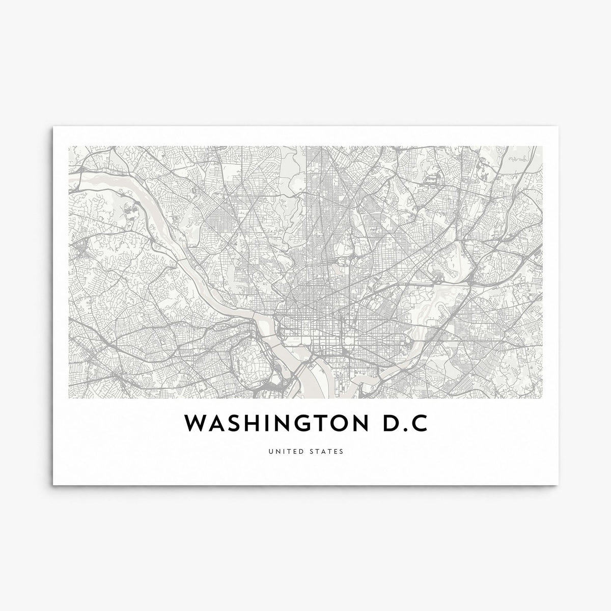 Washington, D.C. Map Poster, print only (unframed)