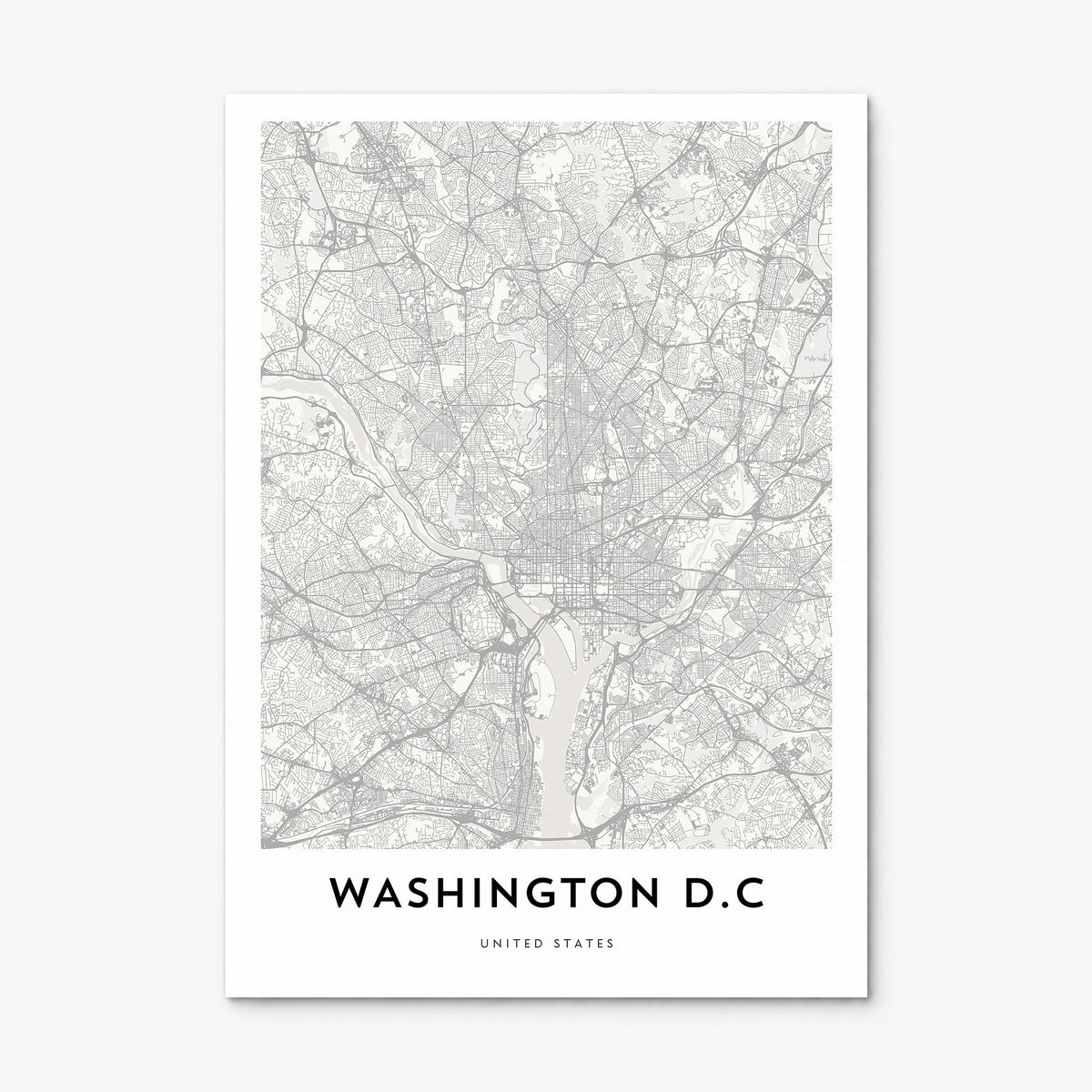 Washington, D.C. Map Poster, print only (unframed)
