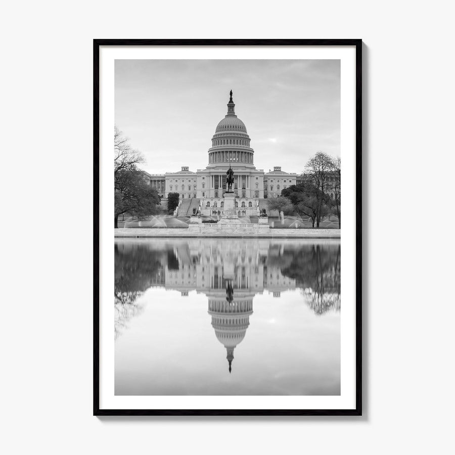 Washington, D.C. Photo No 1 Poster, framed poster mockup, white border