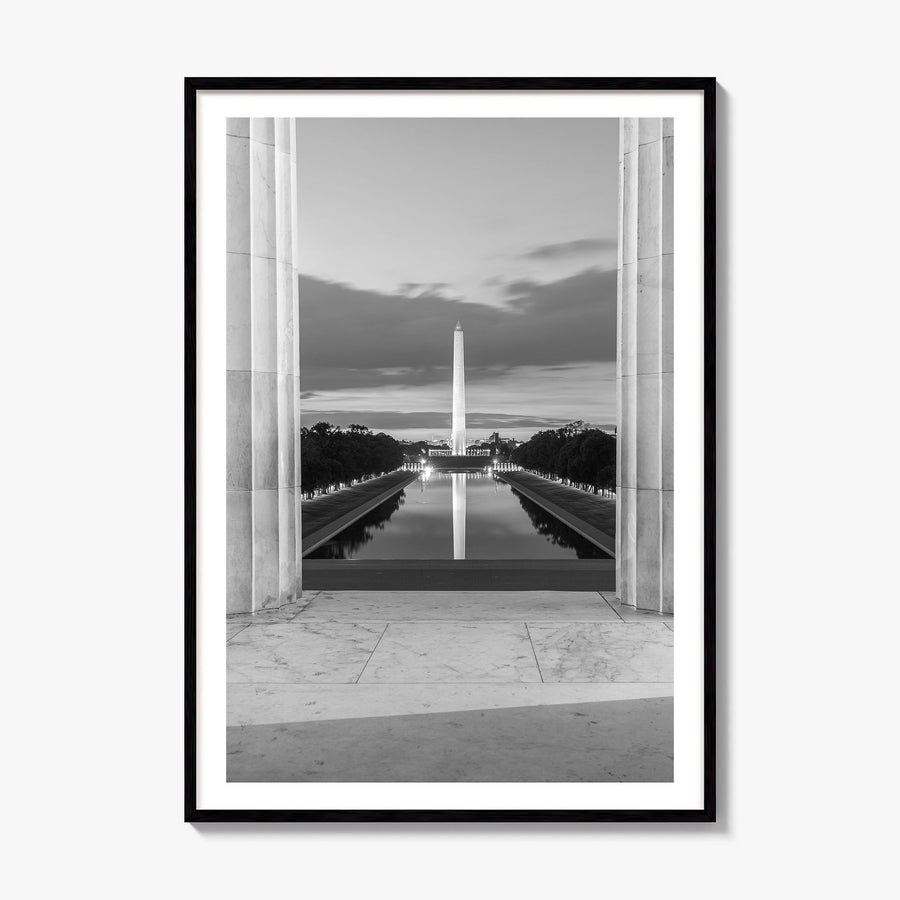 Washington, D.C. Photo No 2 Poster, framed poster mockup, white border