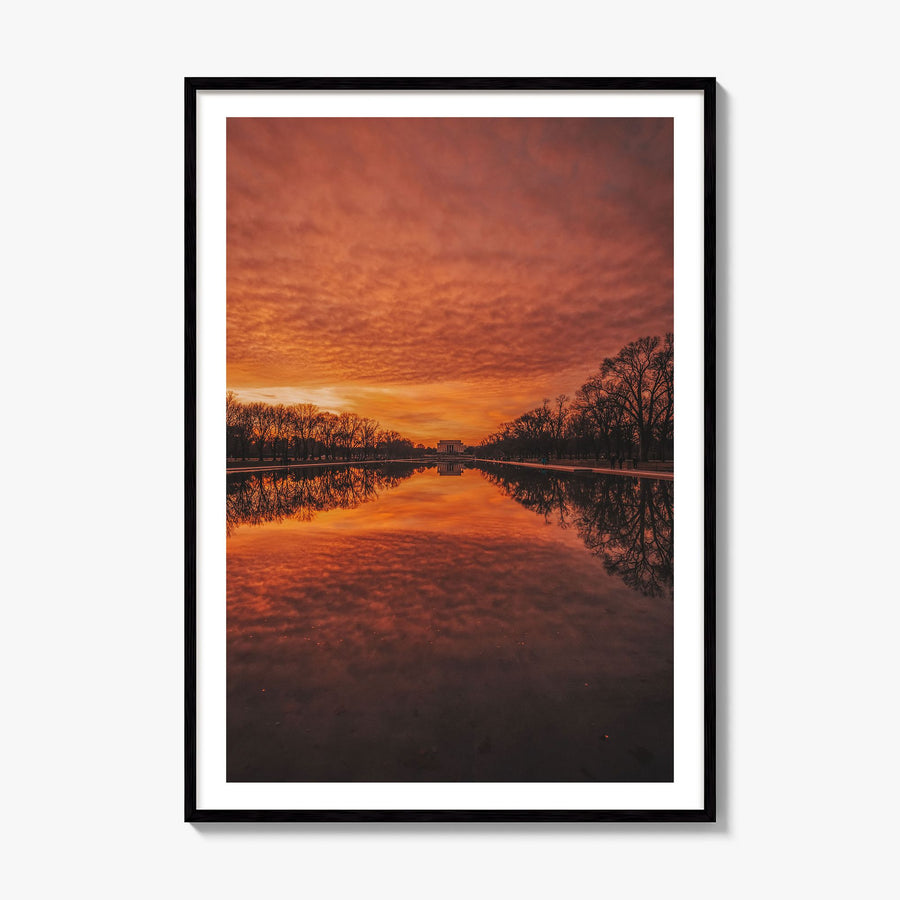 Washington, D.C. Photo No 2 Poster, framed poster mockup, white border