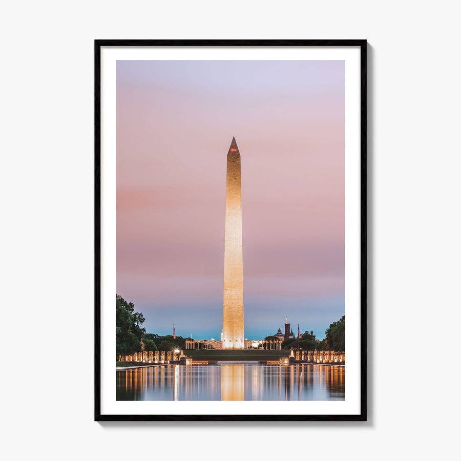 Washington, D.C. Photo No 3 Poster, framed poster mockup, white border