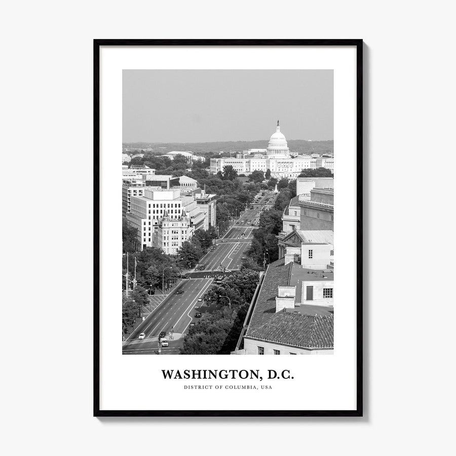 Washington, D.C. Classic No 1 Poster, framed poster mockup