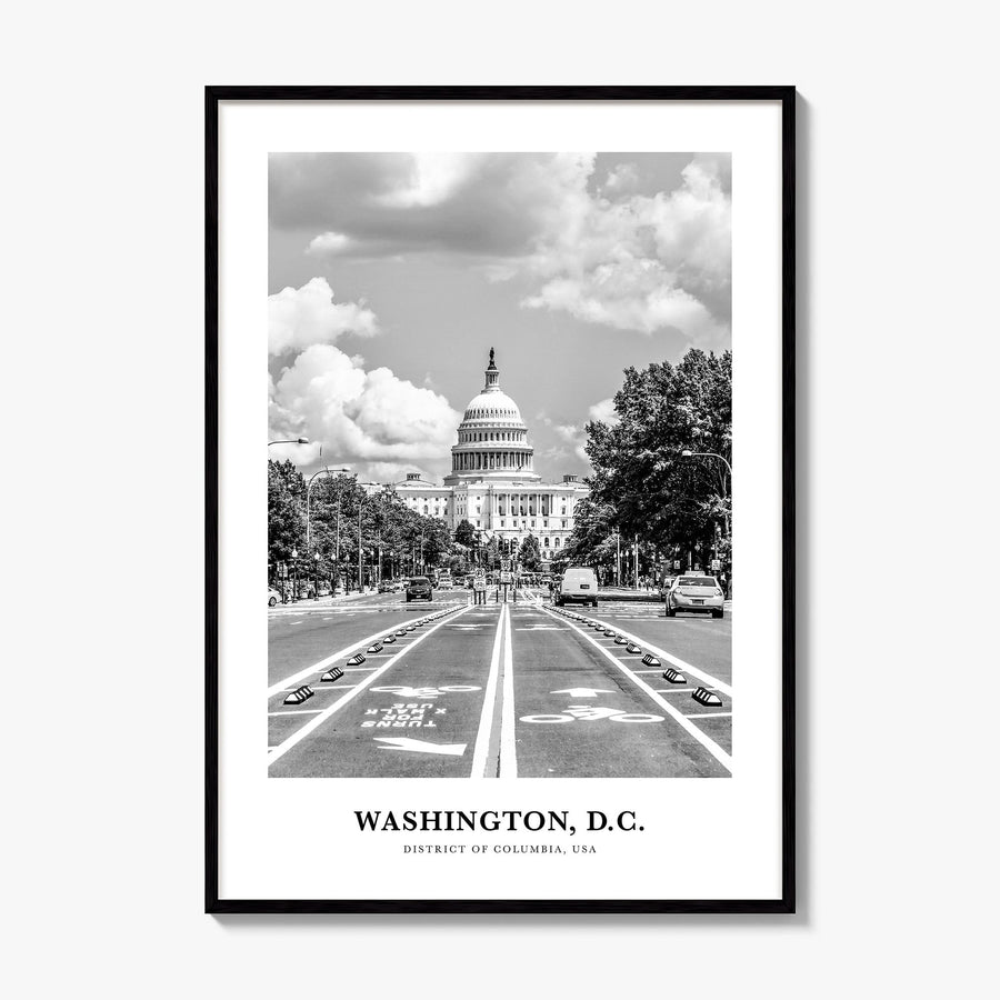 Washington, D.C. Classic No 3 Poster, framed poster mockup