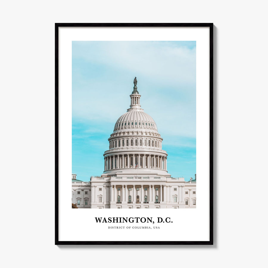 Washington, D.C. Classic No 1 Poster, framed poster mockup