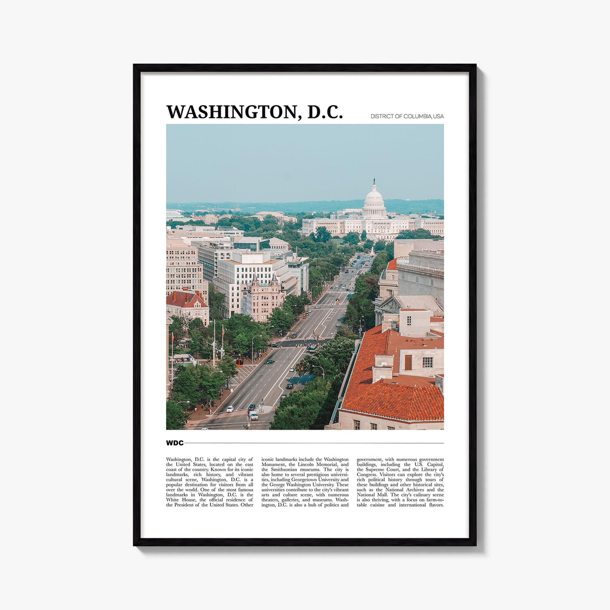 Washington, D.C. Travel No 2 Poster