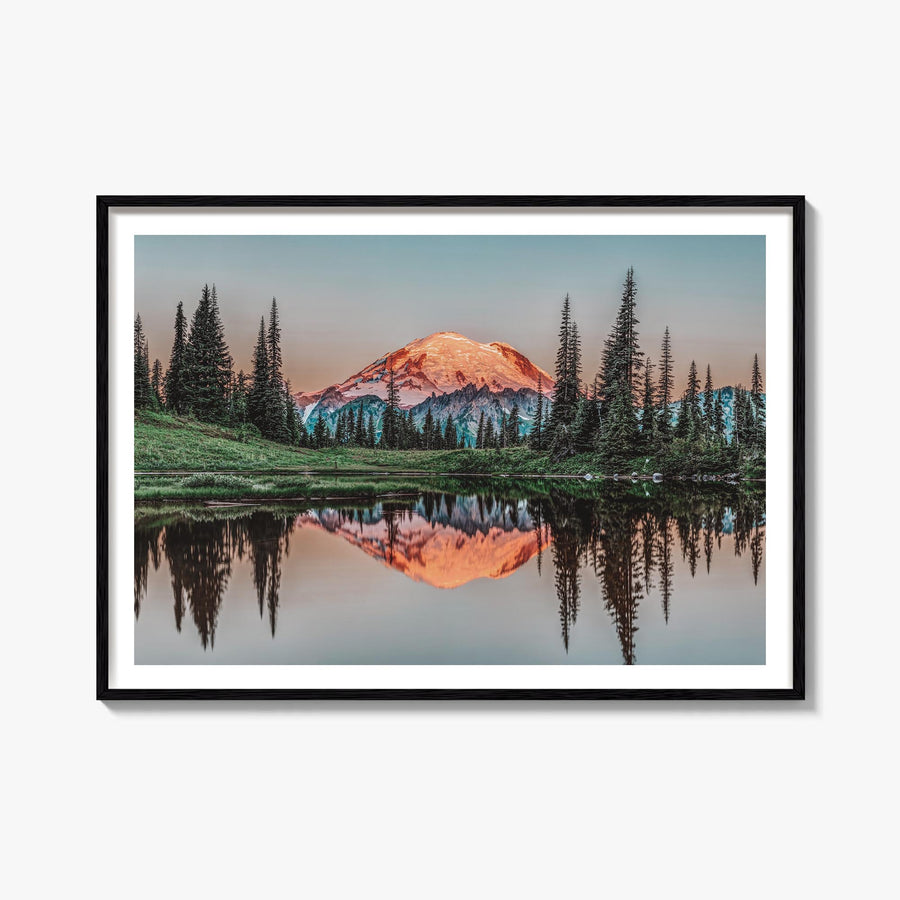 Washington (State) no. 2 colorful photo poster of Washington, USA – horizontal wall art, unframed print shown in interior moc