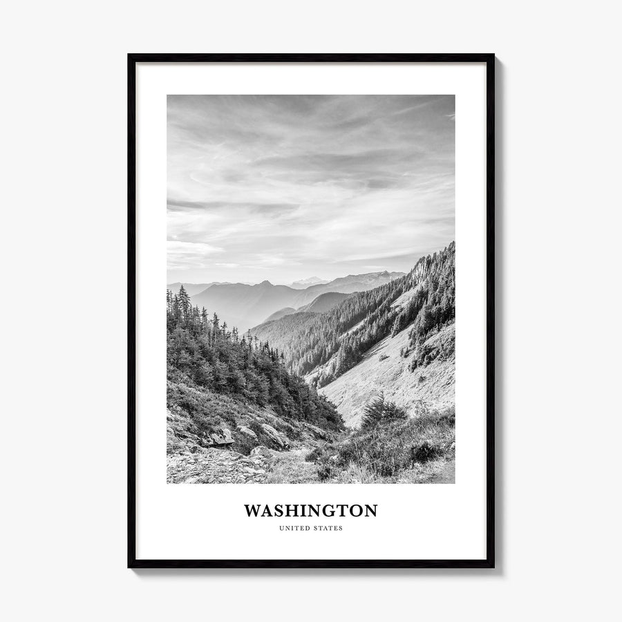 Washington (State) Classic No 1 Poster, framed poster mockup