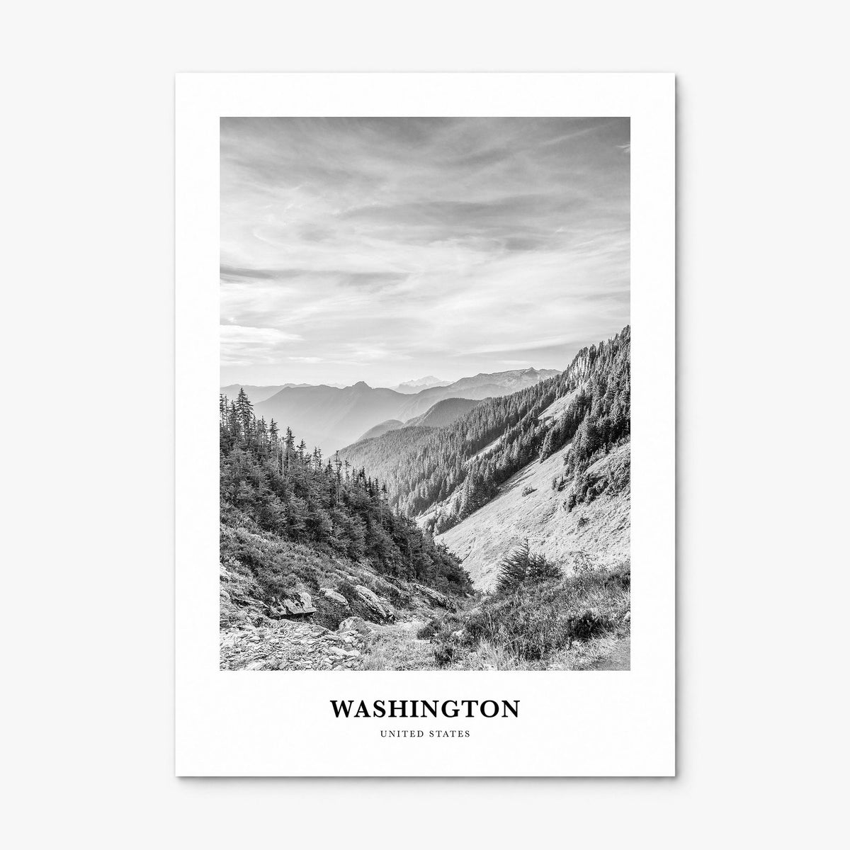 Washington (State) Classic No 1 Poster, print only (unframed)