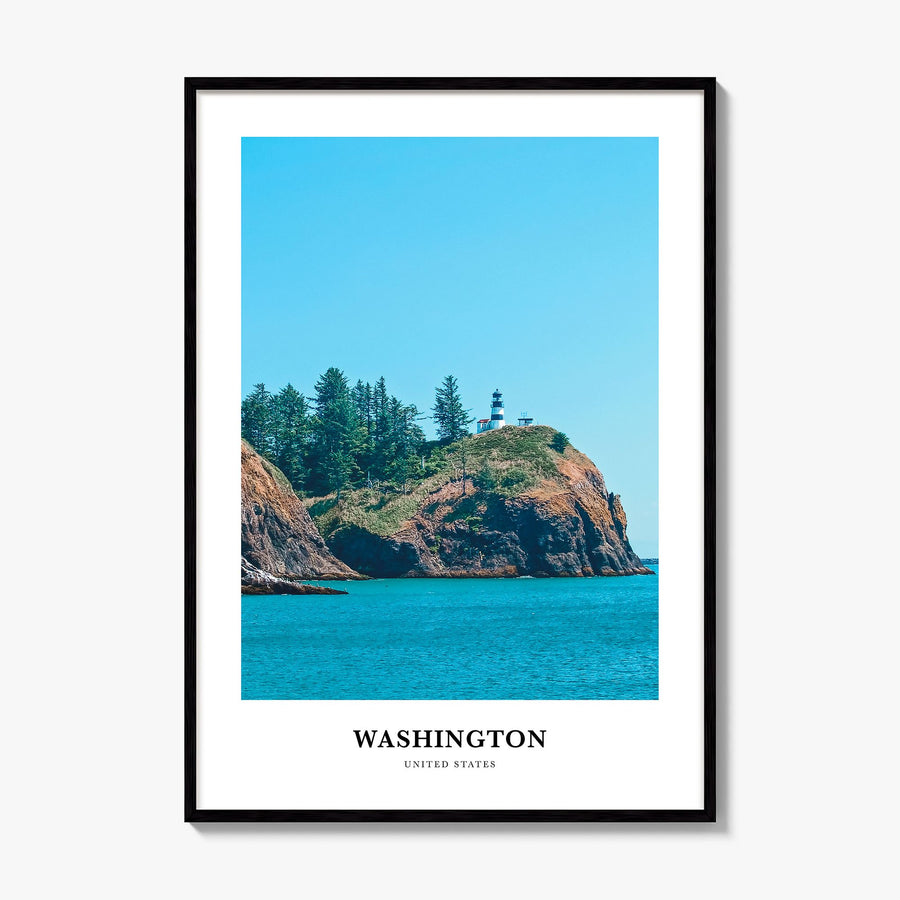 Washington (State) Classic Poster, framed poster mockup