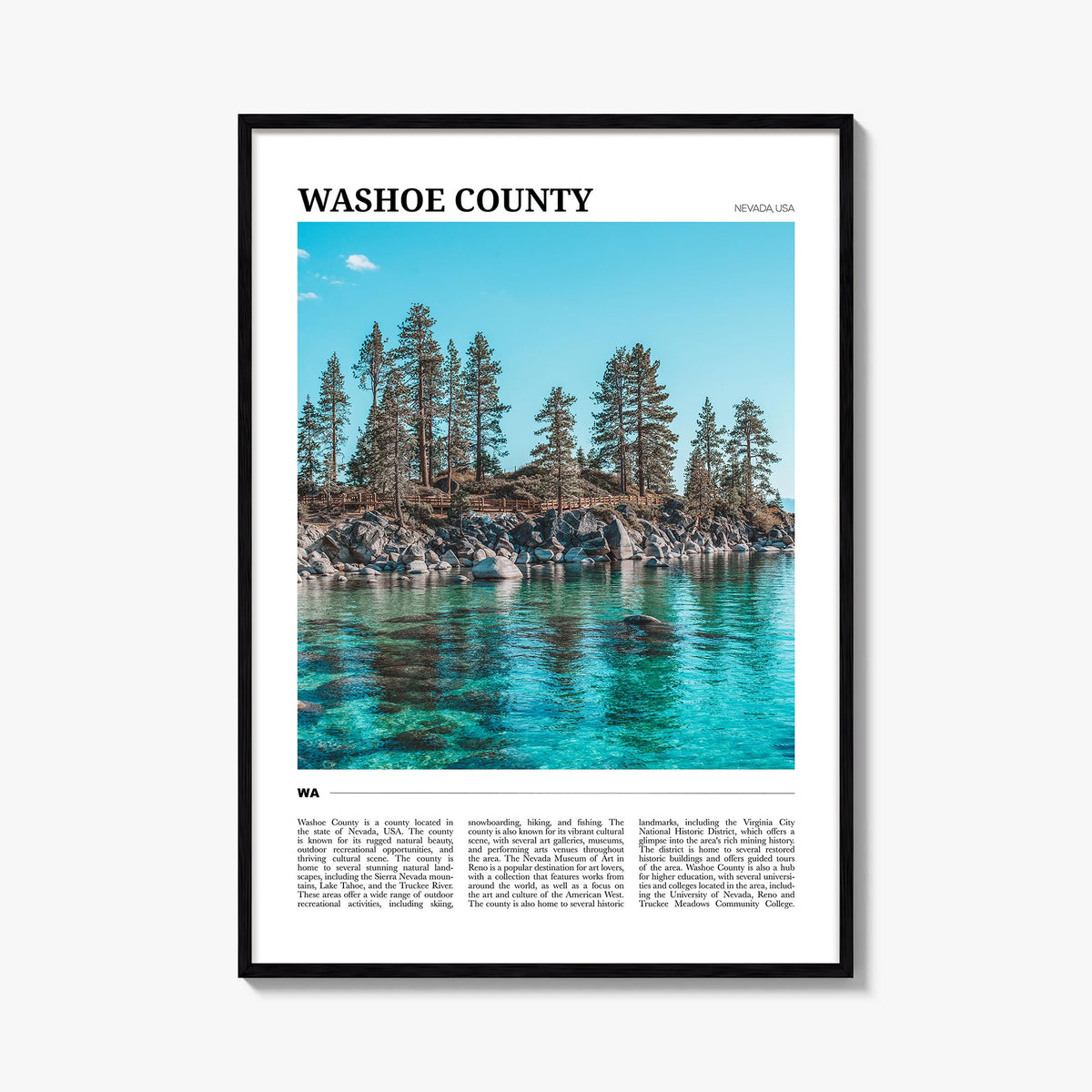 Washoe County Travel Poster