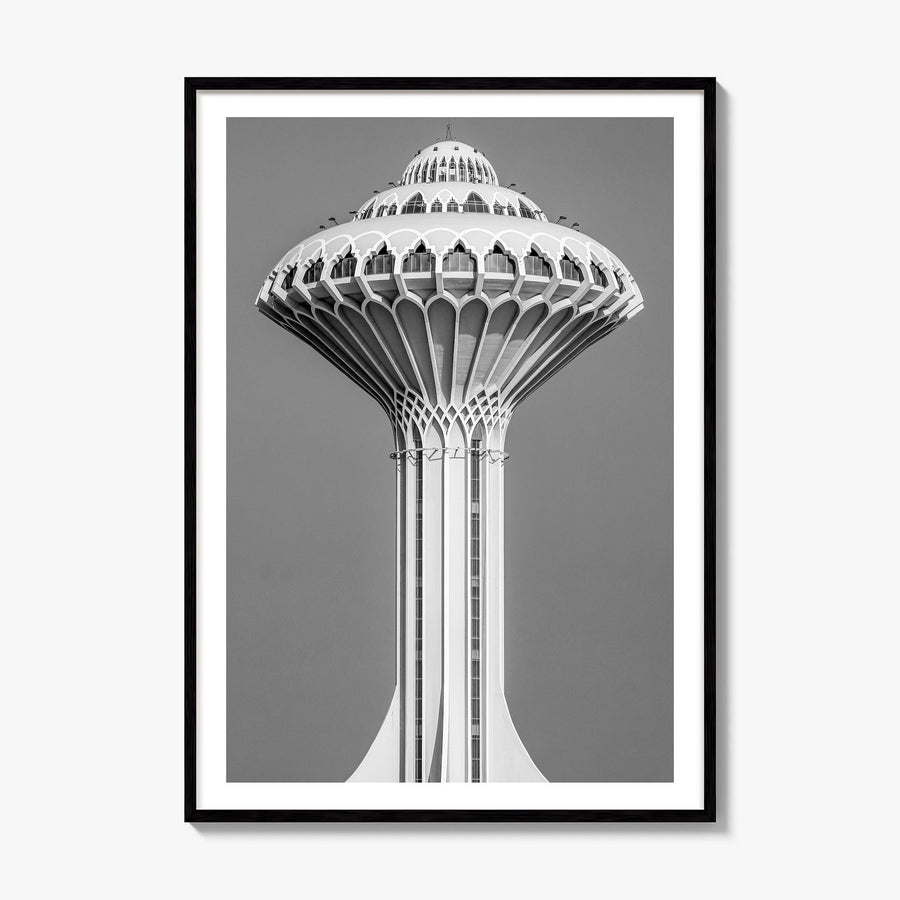 Water Tower Photo No 1 Poster, framed poster mockup, white border