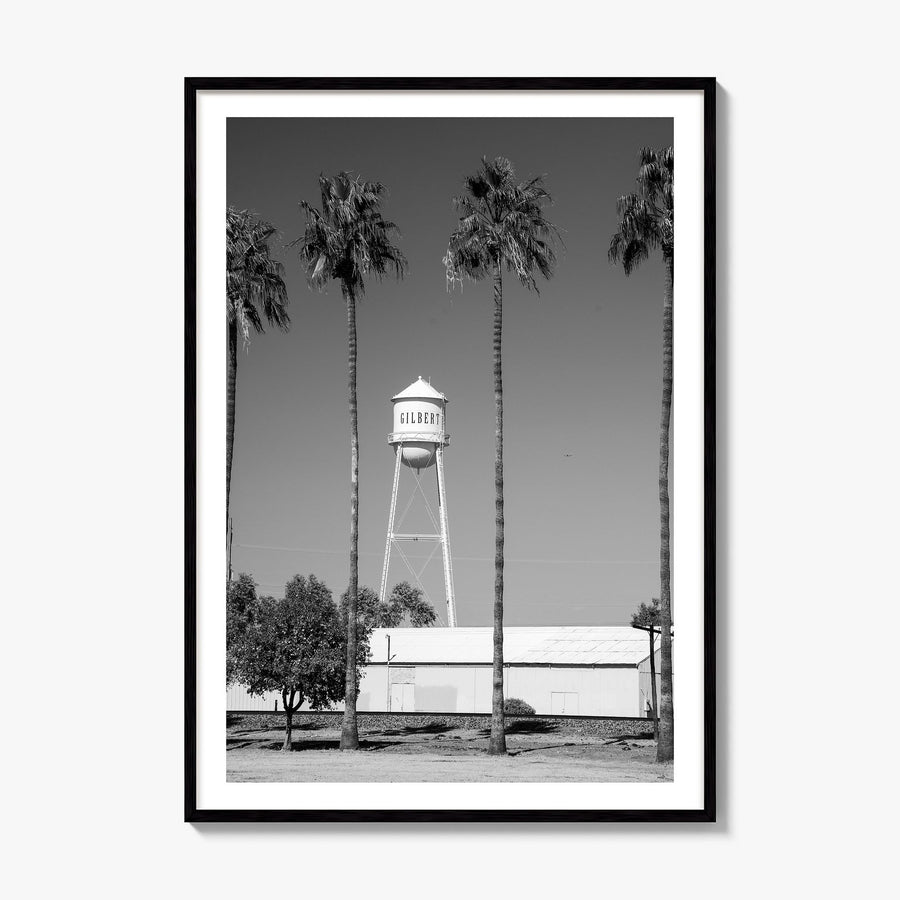 Water Tower Photo No 2 Poster, framed poster mockup, white border
