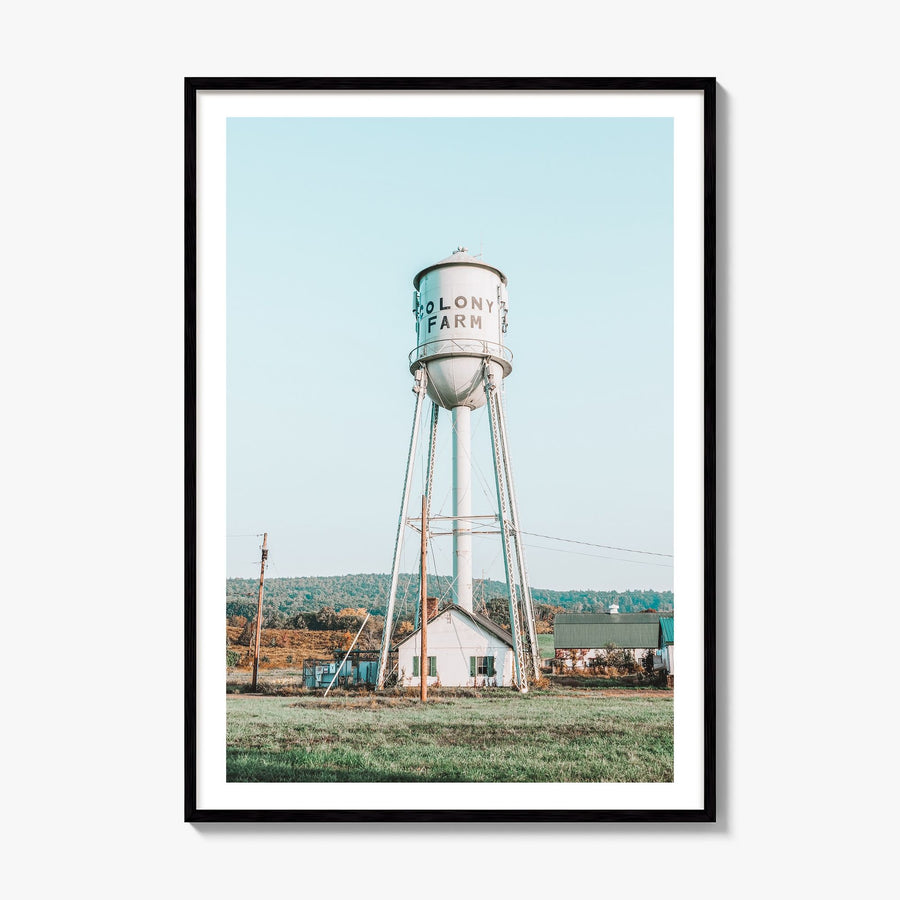Water Tower Photo No 1 Poster, framed poster mockup, white border