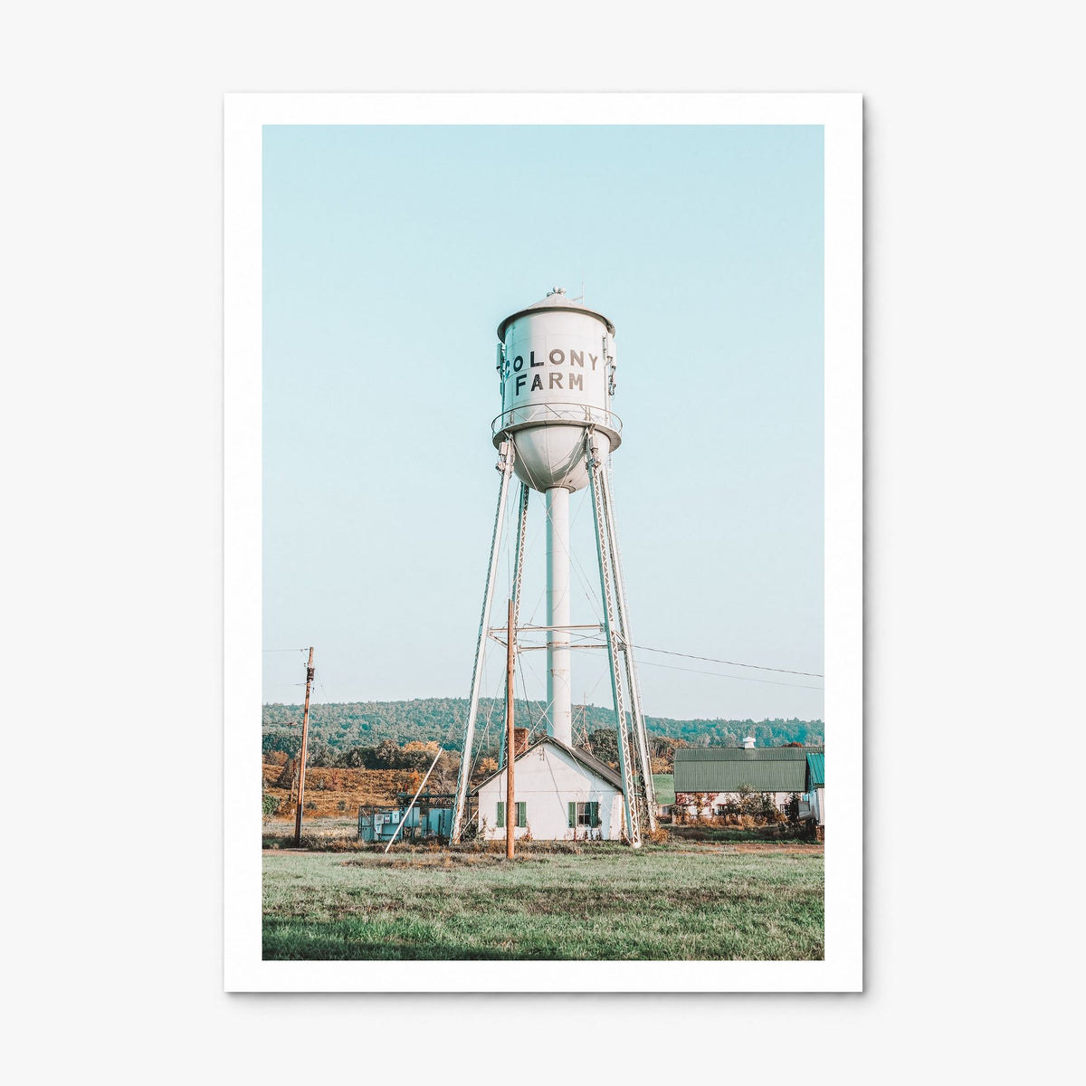 Water Tower Photo No 1 Poster, print only (unframed), white border