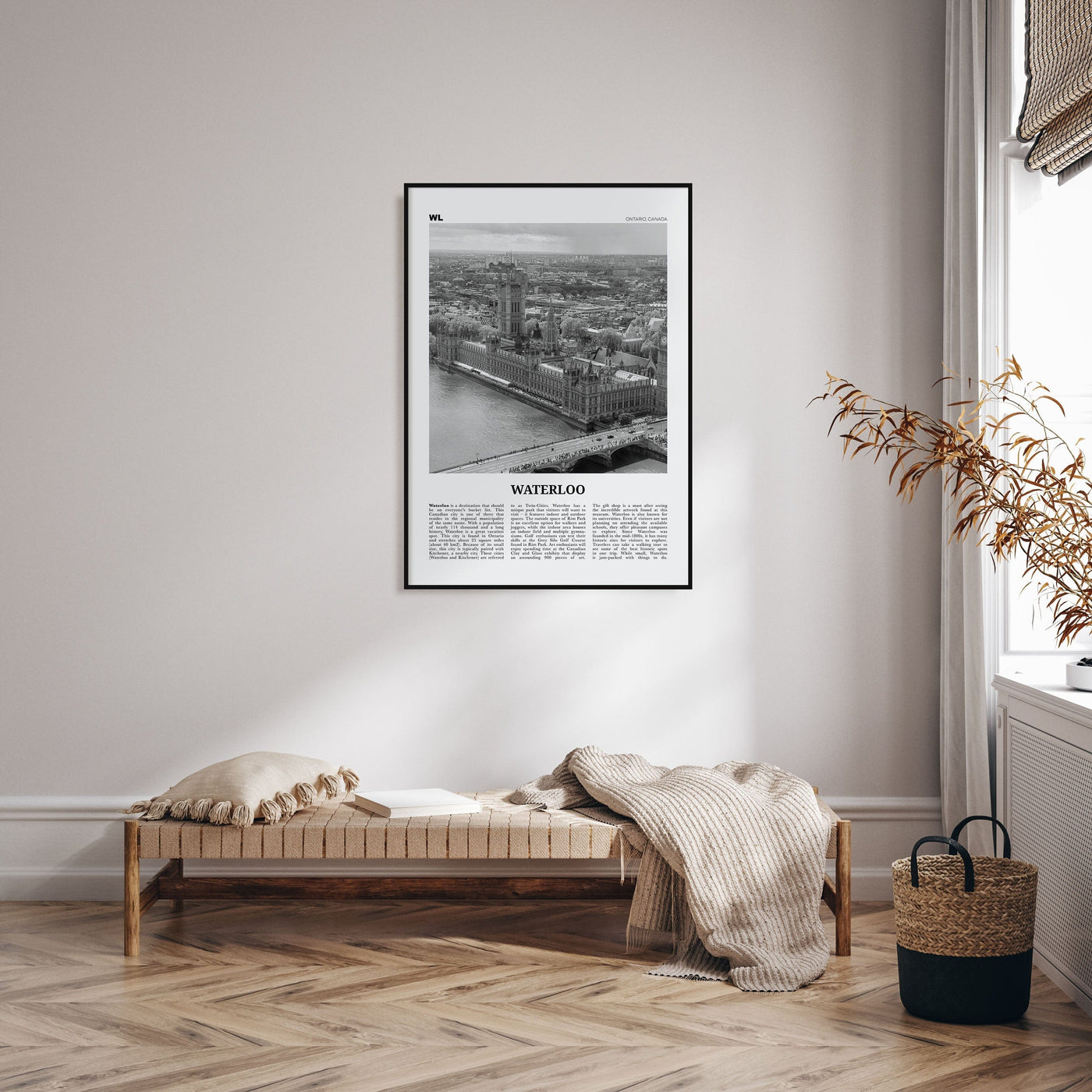 Waterloo Poster Nbourhood Travel B&W Poster