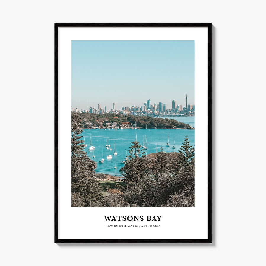 Watsons Bay Classic Poster, framed poster mockup