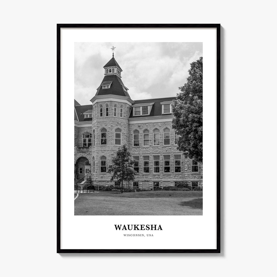 Waukesha Classic Poster, framed poster mockup